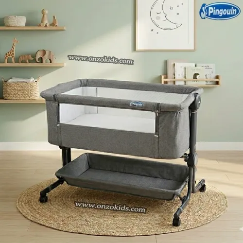 Berceau Cododo Pliable avec Rangement pour Bébé - pingouin