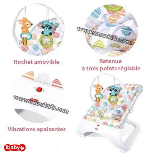 Transat vibrant et rebondissant pour bébé | ibaby