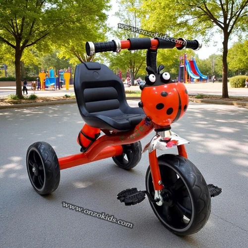 Tricycle bébé coccinelle avec gourde