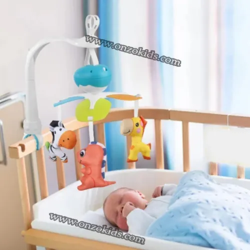Jouet Musical pour Bébé Rotatif à 360  Cloche Lit