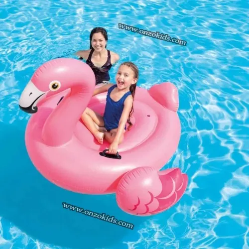 bouée gonflable flamant rose 178cm-x135cm-intex
