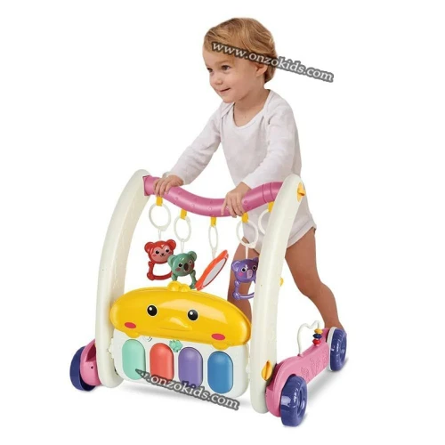 Trotteur et Tapis d'eveil Bébé Musical avec jouets