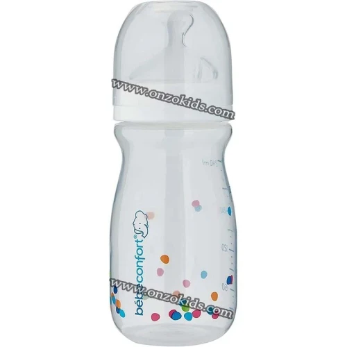 Biberon Natural Comfort 240 ml Blanc + Tétine Silicone T1 Débit Moyen