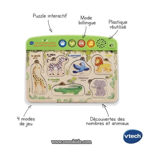 Mon premier puzzle interactif des animaux- Vtech
