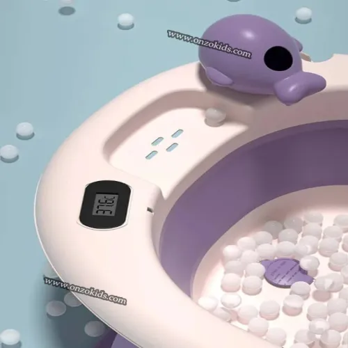 Baignoire pliable avec coussin réducteur confortable