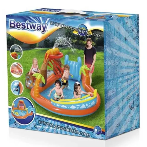 Piscine avec Toboggan 265x265x104 cm Bestway