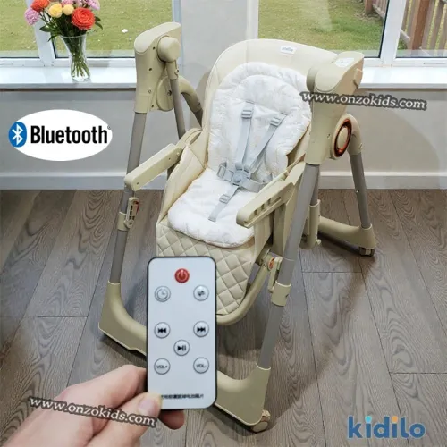 Chaise haute, Balançoire Électrique, Bluetooth Avec Télécommande - Kidilo