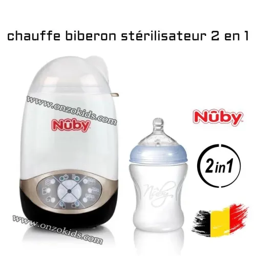 Chauffe biberon, Stérilisateur Natural Touch 2en1 - Nûby