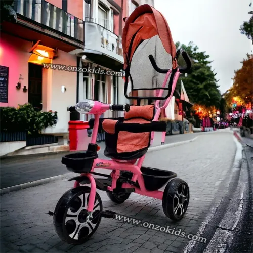 Vélo poussette avec auvent musical