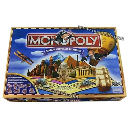 jeu de société MONOPOLY  EDITION MERVEILLES DU MONDE