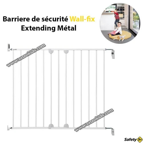 Barriere de sécurité Wall-fix Extending Métal - Safety 1st
