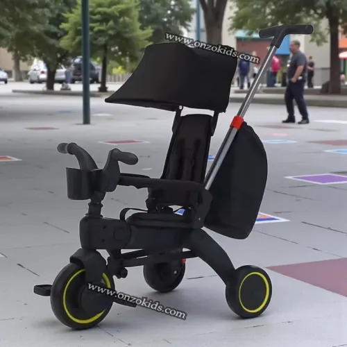 Vélo Poussette Tricycle compacte pliable avec Siege réversible