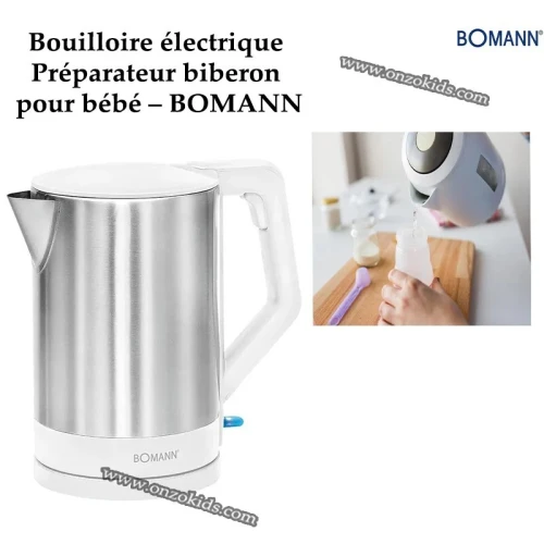 Bouilloire électrique, Préparateur biberon pour bébé -  BOMANN