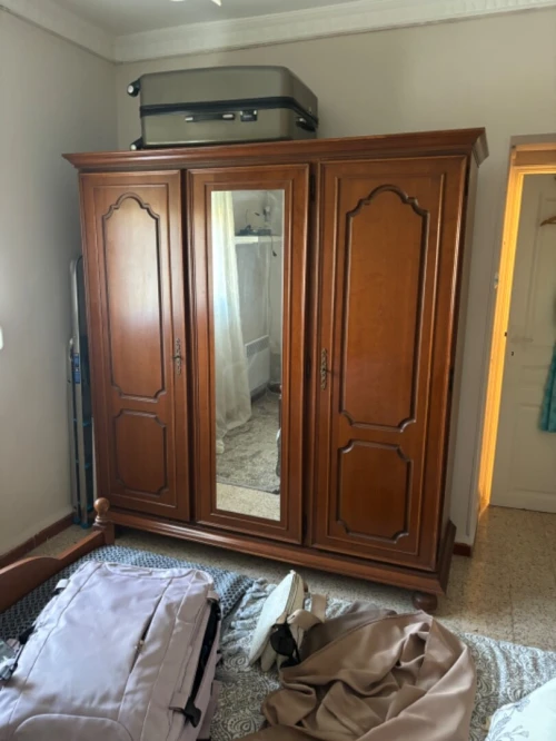 Chambre à coucher merisier