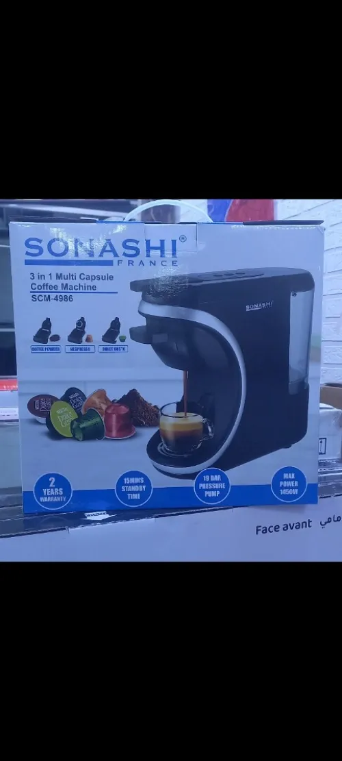 Cafetière SONASHI 3 in1 19 bar