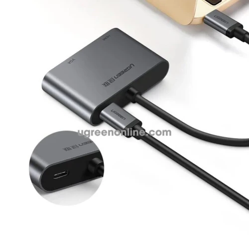 Adaptateur USB-C vers HDMI + VGA + USB 3.0 UGREEN REF : 50505