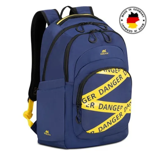 SAC A DOS RIVACASE 5461 15.6 URBAIN NOIR / BLEU / JUNGLE 30L