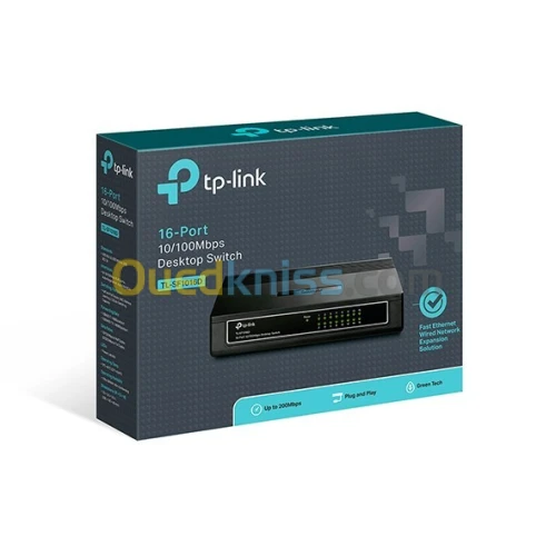 SWITCH TP-LINK TL-SF1016D 16 PORTS 10/100M DESKTOP SWITCH