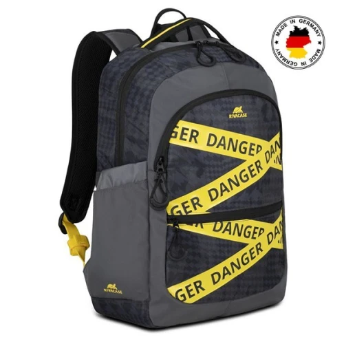 SAC A DOS RIVACASE 5431 URBAIN GRIS / KAKI / NOIR 20L 15.6