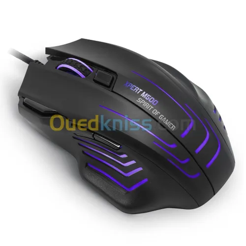 SOURIS USB SPIRIT OF GAMER XPERT-M500 8000 DPI  / 7 BOUTONS / RÉTRO-ÉCLAIRAGE RGB