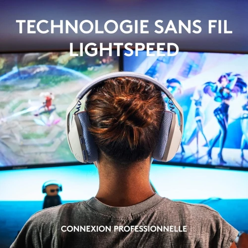 Casque Sans Fil LOGITECH G435 Gaming Blanc / Bleu / Noir