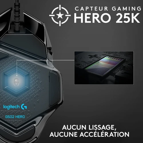 Souris Filaire LOGITECH G502 HERO Original