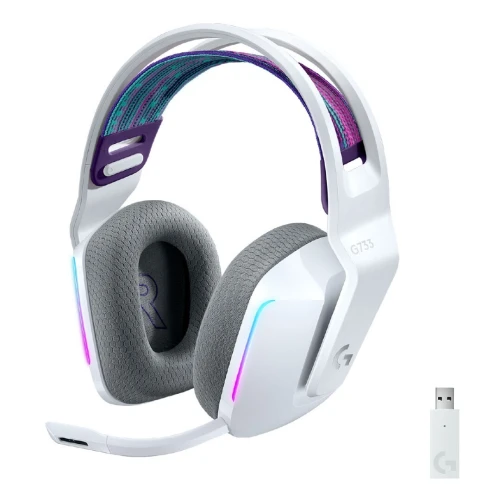Casque Sans Fil LOGITECH G733 Gaming Blanc / Lilac