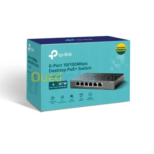 SWITCH TP LINK TL-SF1006P 6 ports 10/100 Mbps avec 4 ports PoE+