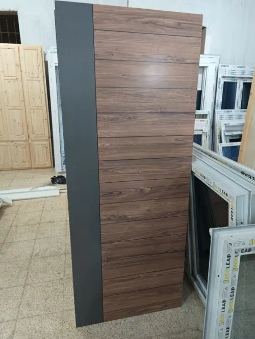 Porte Chambre Hdf Marron Sans Cadre
