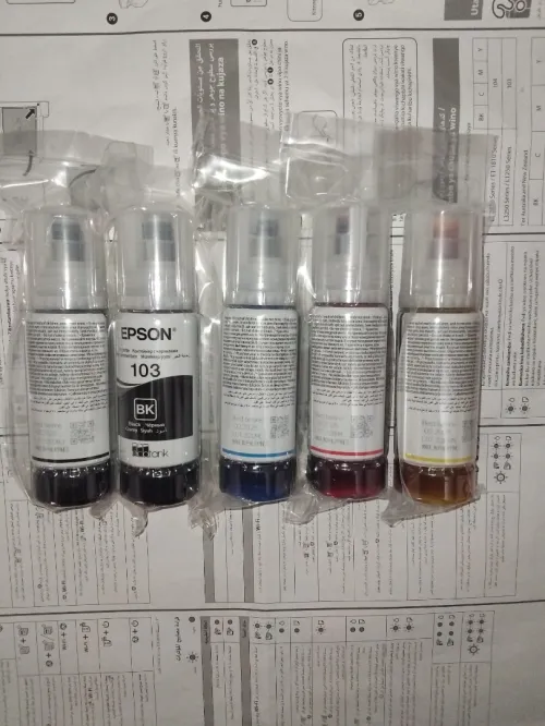 PACK 05 BOUTEILLE ORIGINALE D'ENCRE EPSON E103