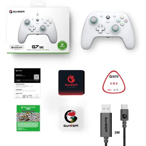 Manette filaire GameSir G7 SE pour Xbox Series X|S, Xbox One, Windows 10/11 et Steam