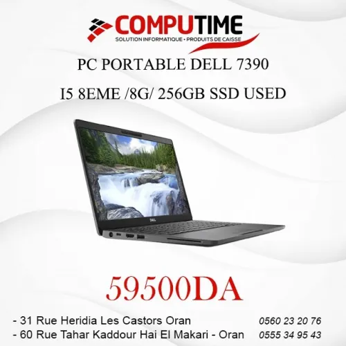 PC PORTABLE DELL 7390 I5 8EME /8G/ 256GB SSD USED