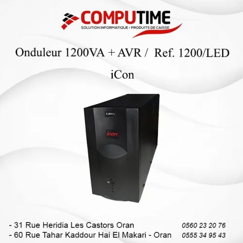 Onduleur 1200VA AVR***sortie prise***  1200 LED iCon