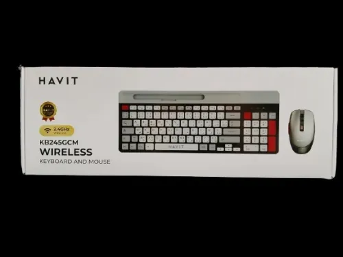 CLAVIER + SOURIS SANS FIL HAVIT KB245CM