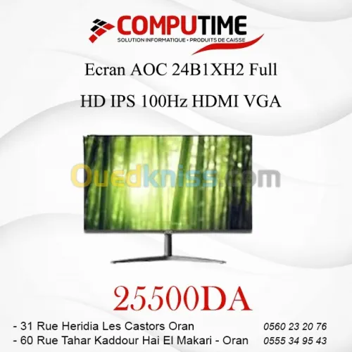 Ecran AOC 24 24B1XH2 Full HD IPS 100Hz HDMI VGA