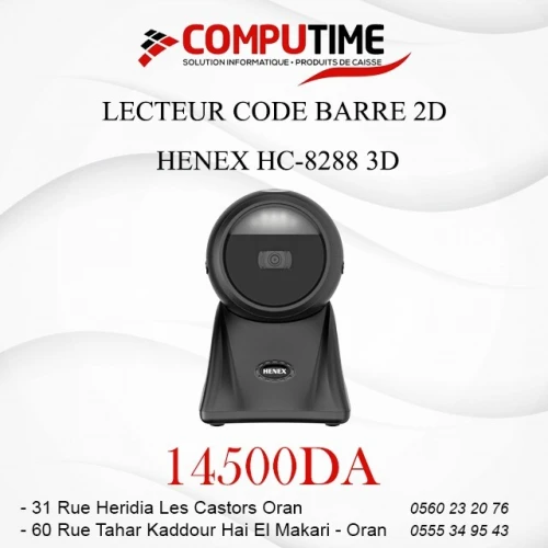 LECTEUR CODE BARRE 2D HENEX HC-8288 3D