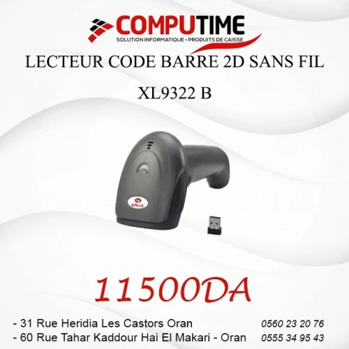 LECTEUR CODE BARRE 2D SANSFIL XL9322B