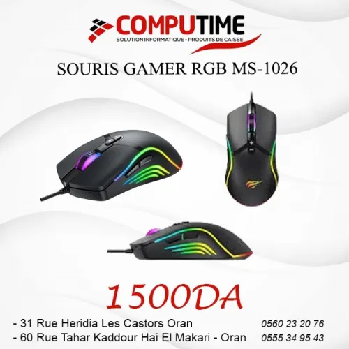 SOURIS GAMING HAVIT MS1026 BLACK RGB