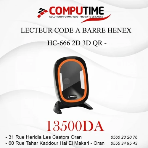 LECTEUR CODE BARRE 2D HENEX HC-666