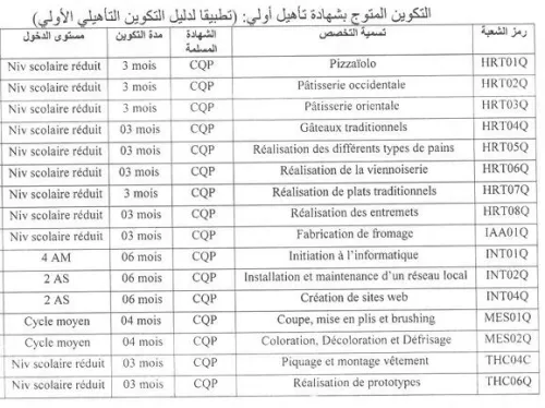 عروض تكوين دورة جوان