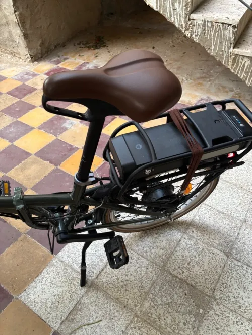 Vélo pliant électrique e fold 500 vert