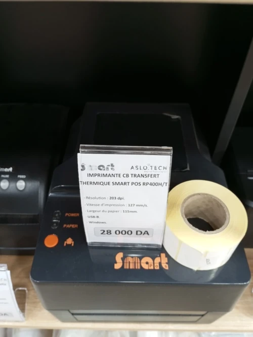 IMPRIMANTE ETIQUETTE CODE BARRE INVENTAIRE TRANSFERT THERMIQUE  SMART POS RP 400H /T