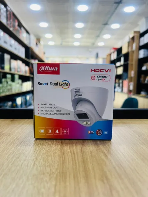 Caméra CAMERA HDCVI DAHUA DOME 5MP à Double éclairage Intelligent Fixe