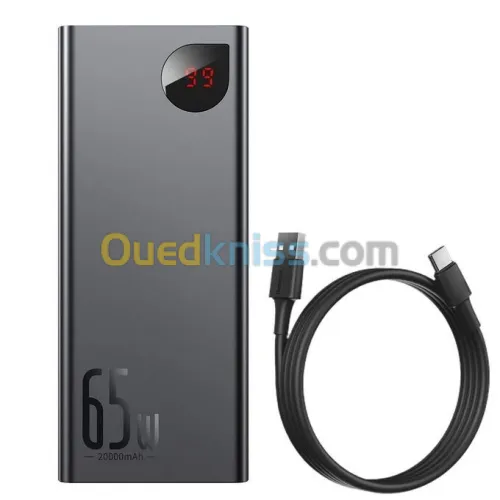 Baseus Batterie Externe 65W, Power Bank 20000mAh