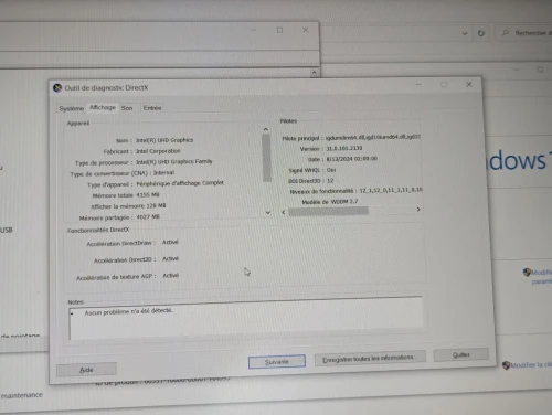 TOSHIBA DYNABOOK / INTEL I5 10 EME / 8G /256 SSD / 15.6 FHD +CARTABLE