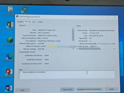 DELL LATITUDE 5480 / INTEL I5 7EME / 8G / 256 SSD NVME / 14 FHD +CARTABLE