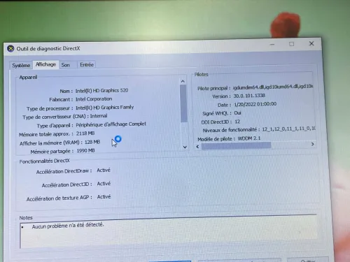 LOT 3 DELL LATITUDE 7480 / INTEL I5 6 EME / 8G / 128 SSD / 14 BATTERIE FAIBLE