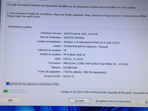 HP PROBOOK 455 G6 / RAYZEN 3 3200 / 8G / 256 SSD /15.6 FHD