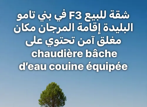 Vente Appartement F3 Blida Beni tamou
