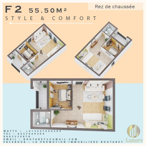 Vente Appartement Studio F2 F3 Blida Blida